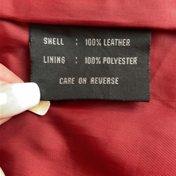 Vintage Colebrook Fitted Leather coat/jacket SZ L - Picture 8 of 9